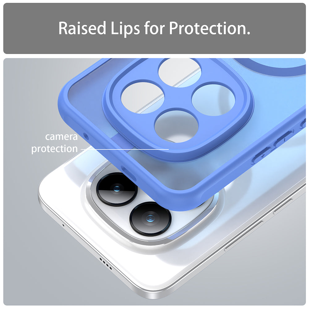 MagSafe Case for Xiaomi Poco M8 Pro / Redmi Note 15 Pro+ 5G, Techsuit, HaloFrost II, Blue