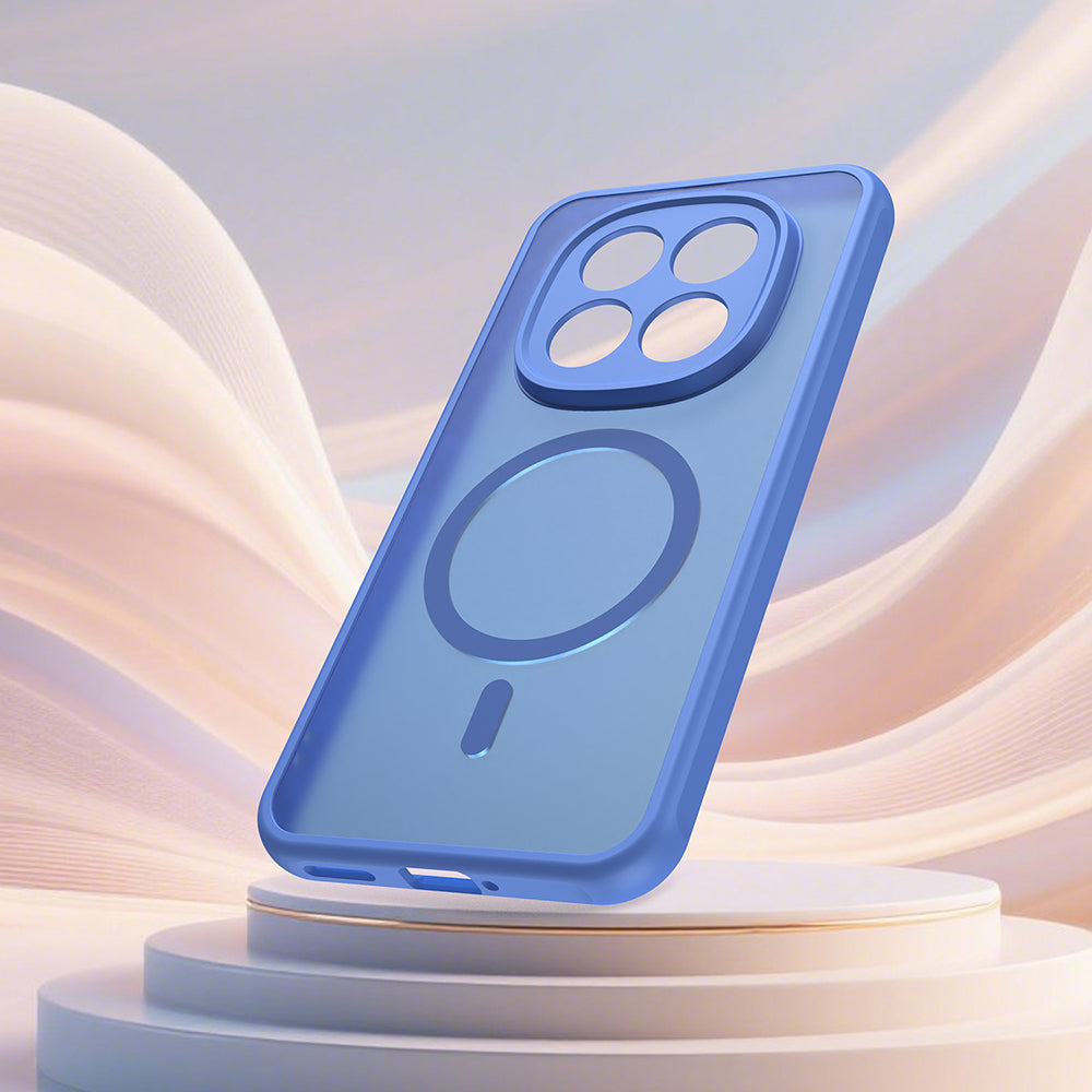 MagSafe Case for Xiaomi Poco M8 Pro / Redmi Note 15 Pro+ 5G, Techsuit, HaloFrost II, Blue