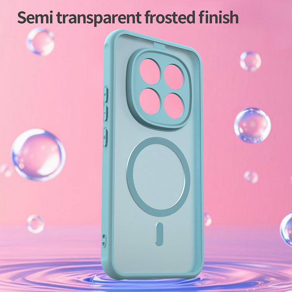 MagSafe Case for Xiaomi Poco M8 Pro / Redmi Note 15 Pro+ 5G, Techsuit, HaloFrost II, Light Green