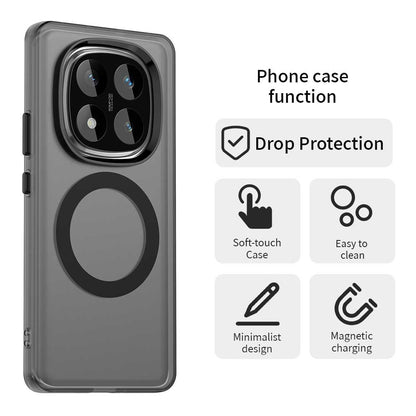 MagSafe Case for Xiaomi Poco X7 / Redmi Note 14 Pro 5G, Techsuit, CandyCase, Black