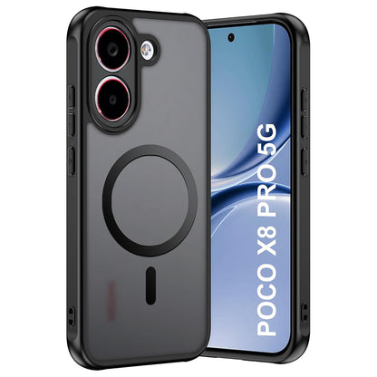 MagSafe Case for Xiaomi Poco X8 Pro, Techsuit, PureFrost, Satin Black