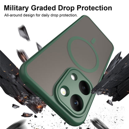 MagSafe Case for Xiaomi Redmi 17 5G / 17 4G, Techsuit, HaloFrost II, Green