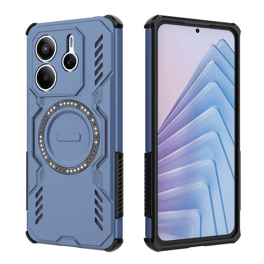 MagSafe Case for Xiaomi Redmi Note 14 5G, Techsuit, ArmorMag, Blue