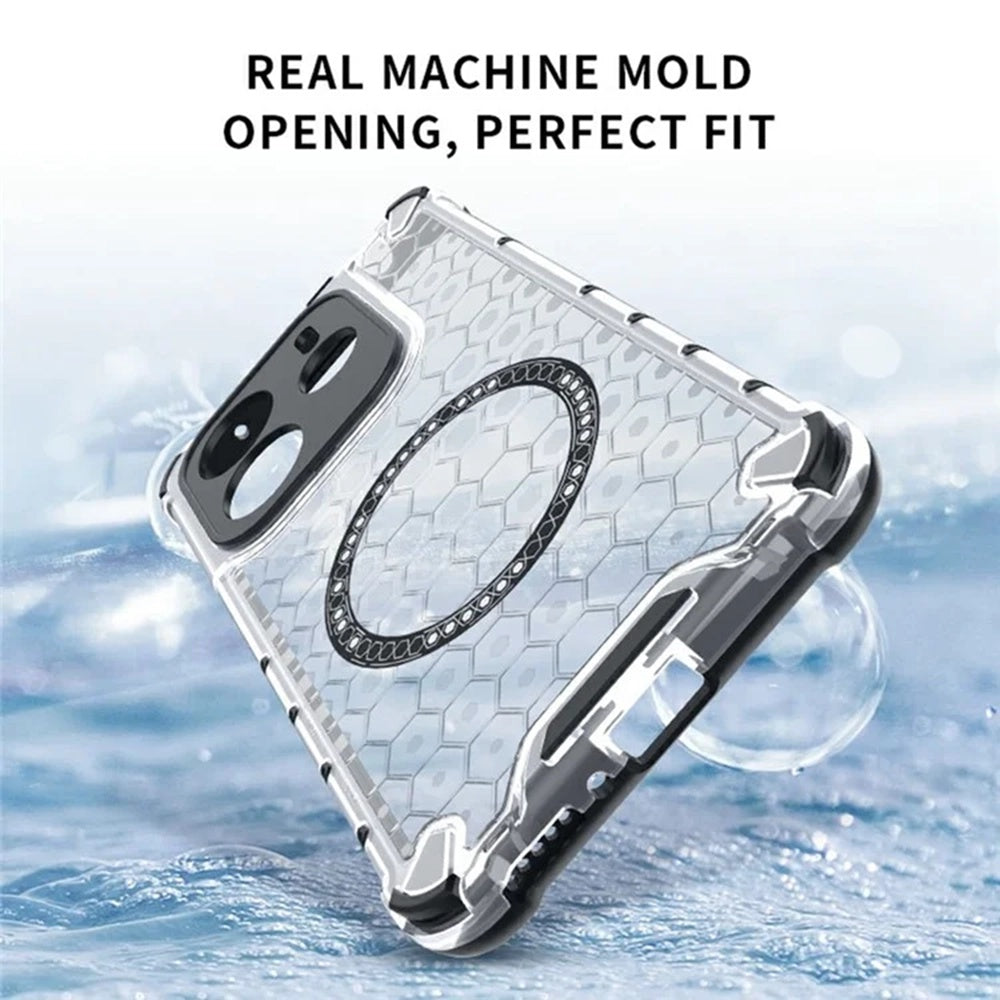 MagSafe Case for Xiaomi Redmi Note 14 5G, Techsuit, HoneyComb Shield, White