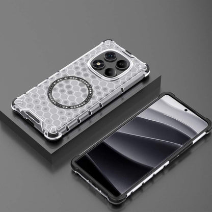 MagSafe Case for Xiaomi Redmi Note 14 Pro 4G, Techsuit, HoneyComb Shield, White