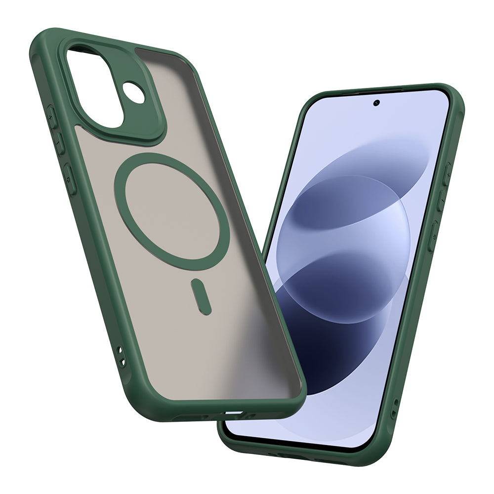 MagSafe Case for Xiaomi Redmi Note 17 Pro, Techsuit, HaloFrost II, Green