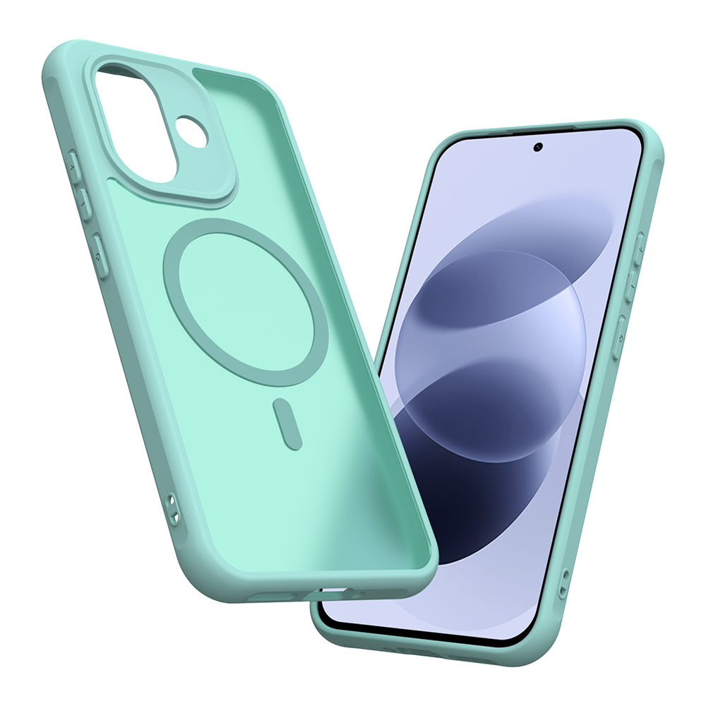 MagSafe Case for Xiaomi Redmi Note 17 Pro, Techsuit, HaloFrost II, Light Green