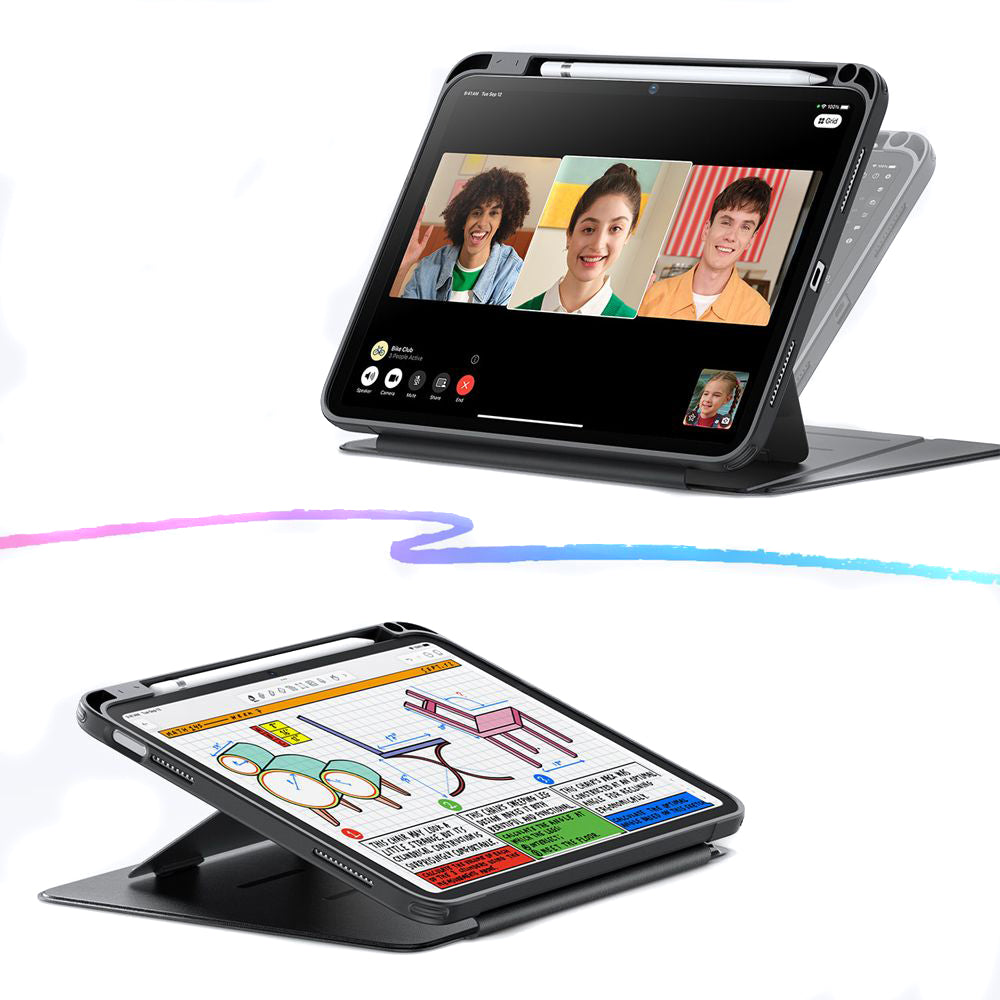 Case for Apple iPad Air 13 (2026) / Air 13 (2025) / Air 13 (2024), ESR, Flip Hybrid, Black