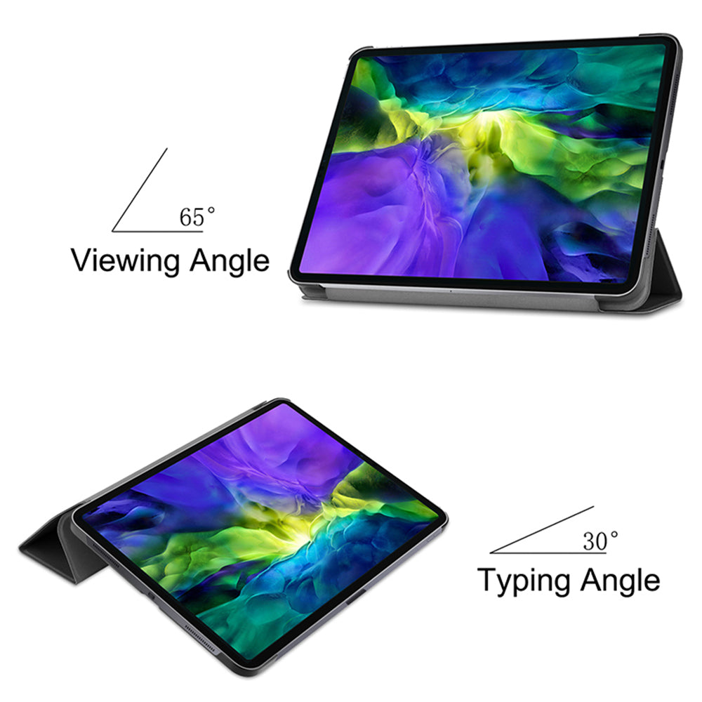 Case for Apple iPad Pro 12.9 (2022) / Pro 12.9 (2021) / Pro 12.9 (2020) / Pro 12.9 (2018), Techsuit, FoldPro, Black