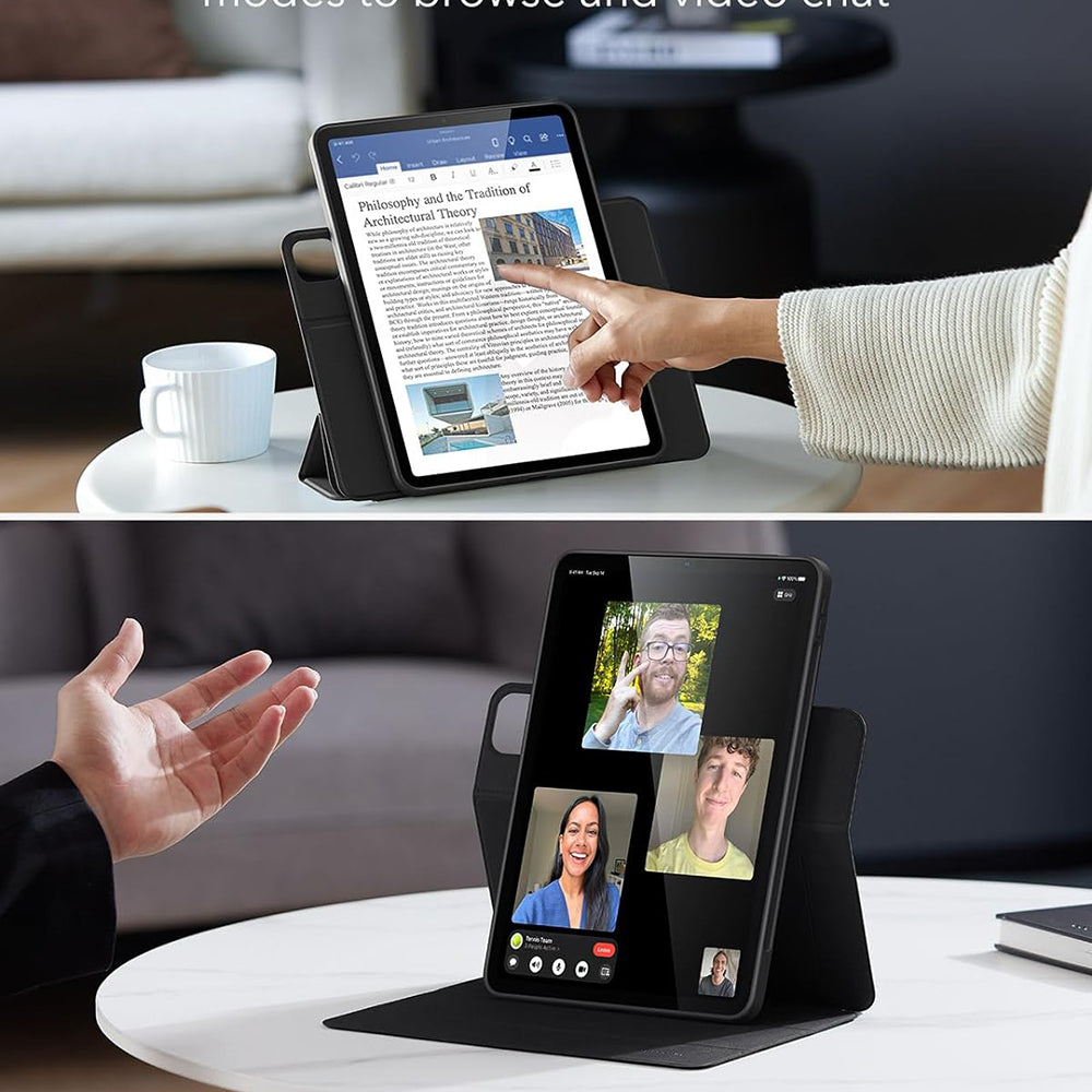 Case for Apple iPad Pro 13 (2024), ESR, Rebound Hybrid, Black