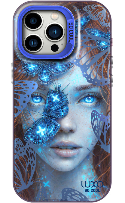 Case for Apple iPhone 11, LUXO So CooL, ArcadiA Butterfly Girl, Multicolor