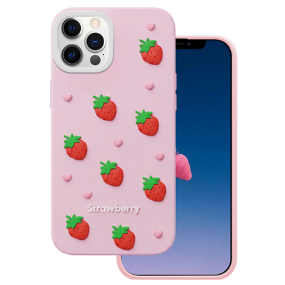 Case for Apple iPhone 16 Pro, OEM, Strawberry, Pink