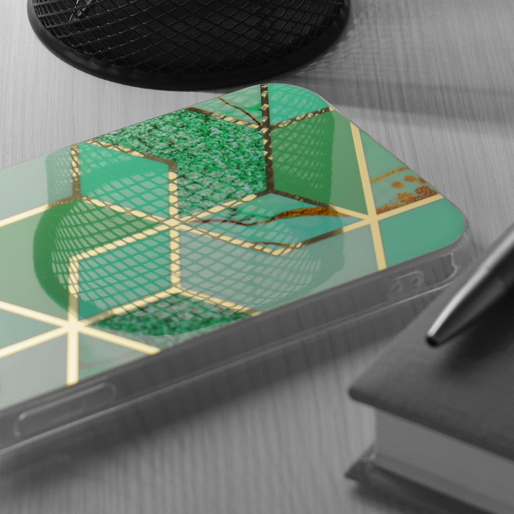 Case for Apple iPhone 13 Pro Max, Techsuit, Marble, Green