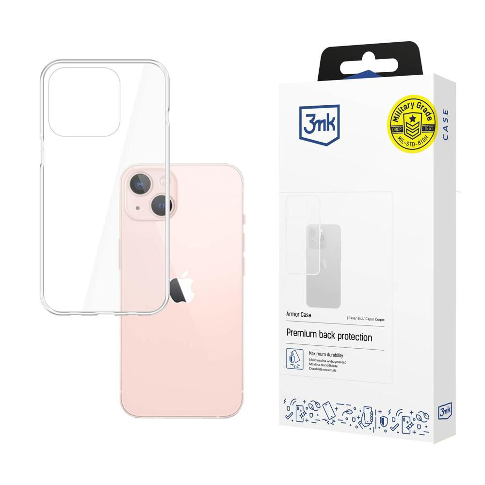 Case for Apple iPhone 14, 3MK, Armor, Transparent