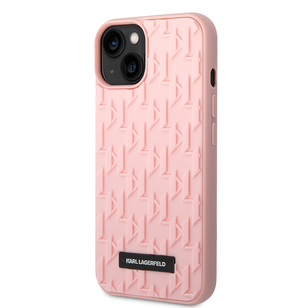 Case for Apple iPhone 14 Plus, Karl Lagerfeld, 3D Monogram, Pink