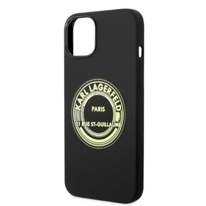 Case for Apple iPhone 14 Plus, Karl Lagerfeld, Silicone RSG, Black