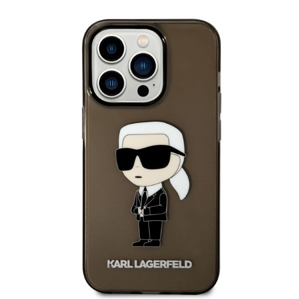 Case for Apple iPhone 14 Pro Max, Karl Lagerfeld, IML Ikonik NFT, Black