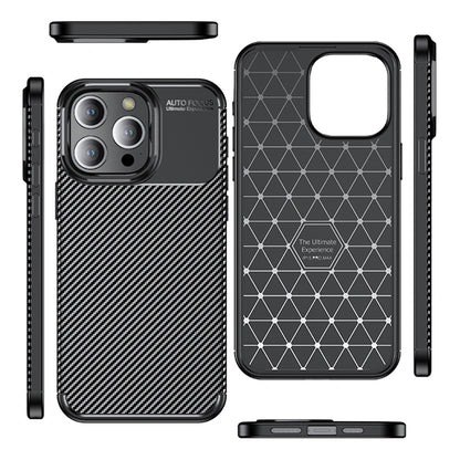 Case for Apple iPhone 14 Pro, Techsuit, CarbonFiber, Black