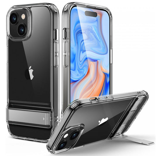 Case for Apple iPhone 15 Plus, ESR, Air Shield Boost Kickstand, Transparent