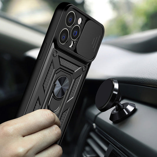 Case for Apple iPhone 15 Pro Max, Techsuit, CamShield, Black