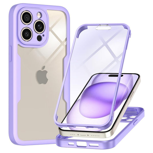 Case for Apple iPhone 15 Pro Max, Techsuit, ColorVerse 360, Purple