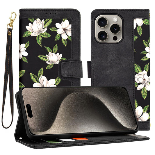 Case for Apple iPhone 15 Pro Max, Techsuit, FlipCraft, Black