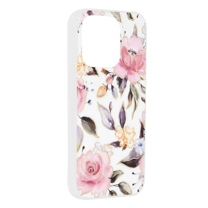 Case for Apple iPhone 15 Pro, Techsuit, Marble, White
