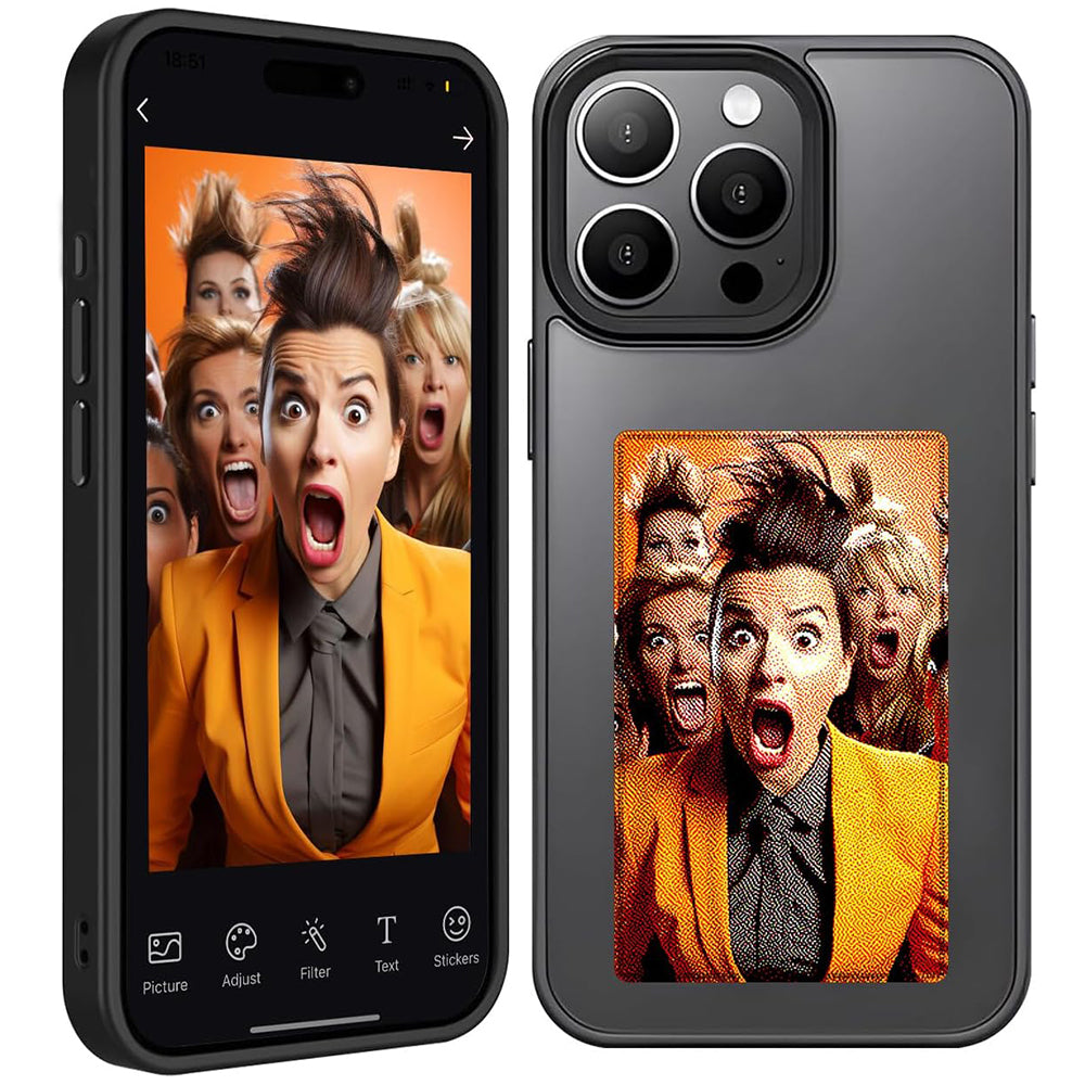 Case for Apple iPhone 15 Pro, Techsuit, SmartScreen NFC, Black