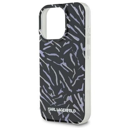 Case for Apple iPhone 16 Pro Max, Karl Lagerfeld, Zebra with Cord Strap, Purple