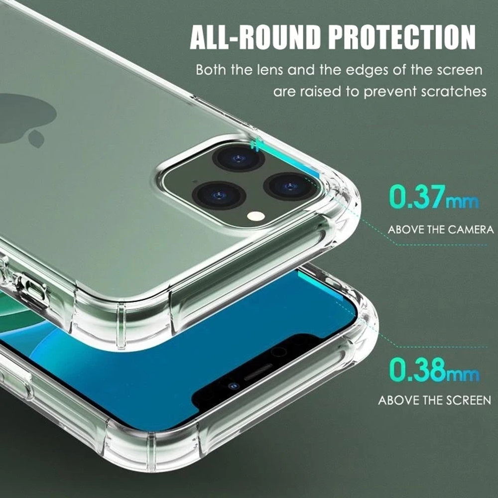 Case for Apple iPhone 16 Pro Max, Techsuit, Shockproof Clear (Big Lens Hole), Transparent