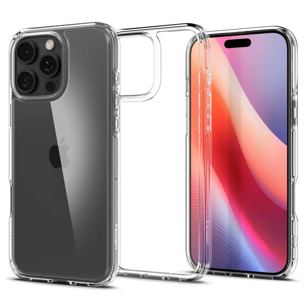 Case for Apple iPhone 16 Pro, Spigen, Ultra Hybrid, Transparent ACS08121