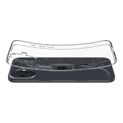 Case for Apple iPhone 16, Spigen, Liquid Crystal Glitter, Transparent ACS08192