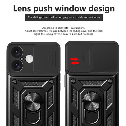 Case for Apple iPhone 16, Techsuit, CamShield, Black