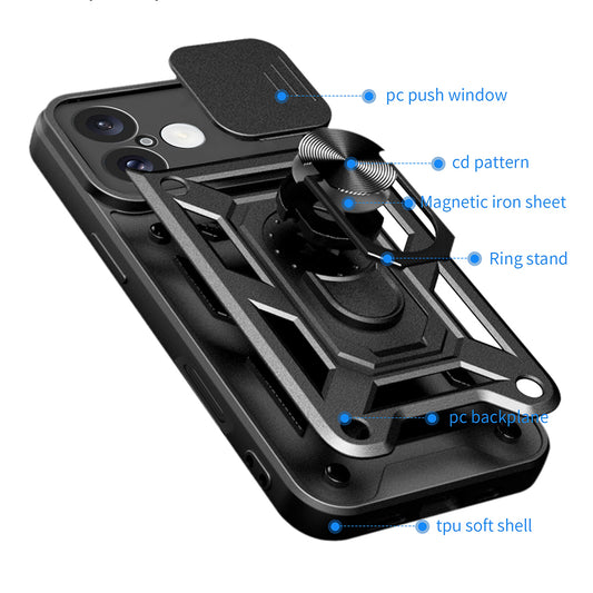 Case for Apple iPhone 16, Techsuit, CamShield, Green