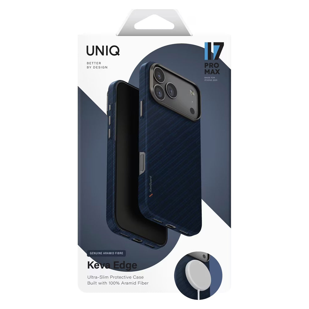 MagSafe Case for Apple iPhone 17 Pro, UNIQ, Keva MagClick, Denim