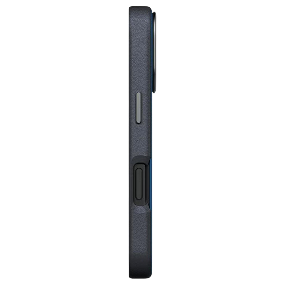 Case for Apple iPhone 17 Pro, UNIQ, Lyden Leatherette, Black Blue