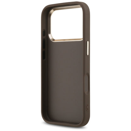 Case for Apple iPhone 18 Pro / 17 Pro, Guess, 4G Big Classic Logo, Brown