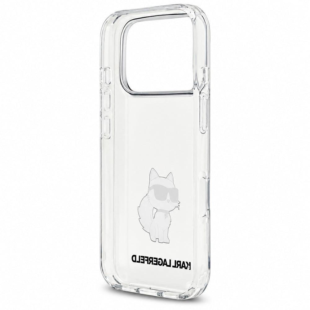 Case for Apple iPhone 18 Pro Max / 17 Pro Max, Karl Lagerfeld, IML Choupette NFT, Transparent