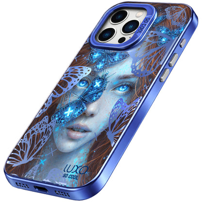 Case for Apple iPhone 15 Pro Max, LUXO So CooL, ArcadiA Butterfly Girl, Multicolor