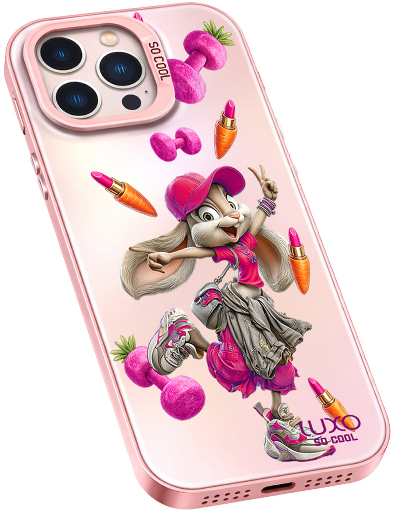 Case for Apple iPhone 16 Pro Max, LUXO So CooL, ArcadiA Rabbit, Multicolor