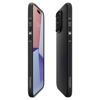 Case for Apple iPhone 15 Pro, Spigen, Liquid Air Matte, Black ACS06704 