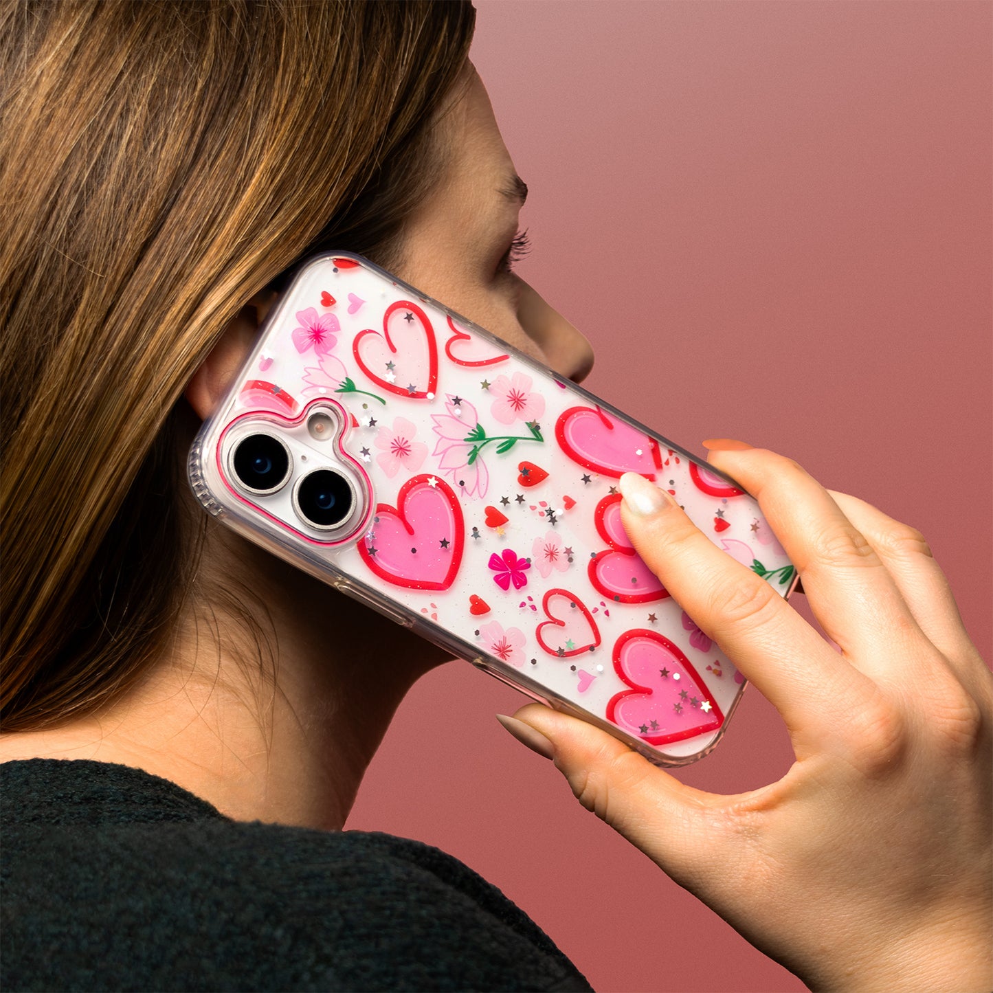 Case for Apple iPhone 16 Pro Max, OEM, Ultra Trendy Love 1, Multicolor
