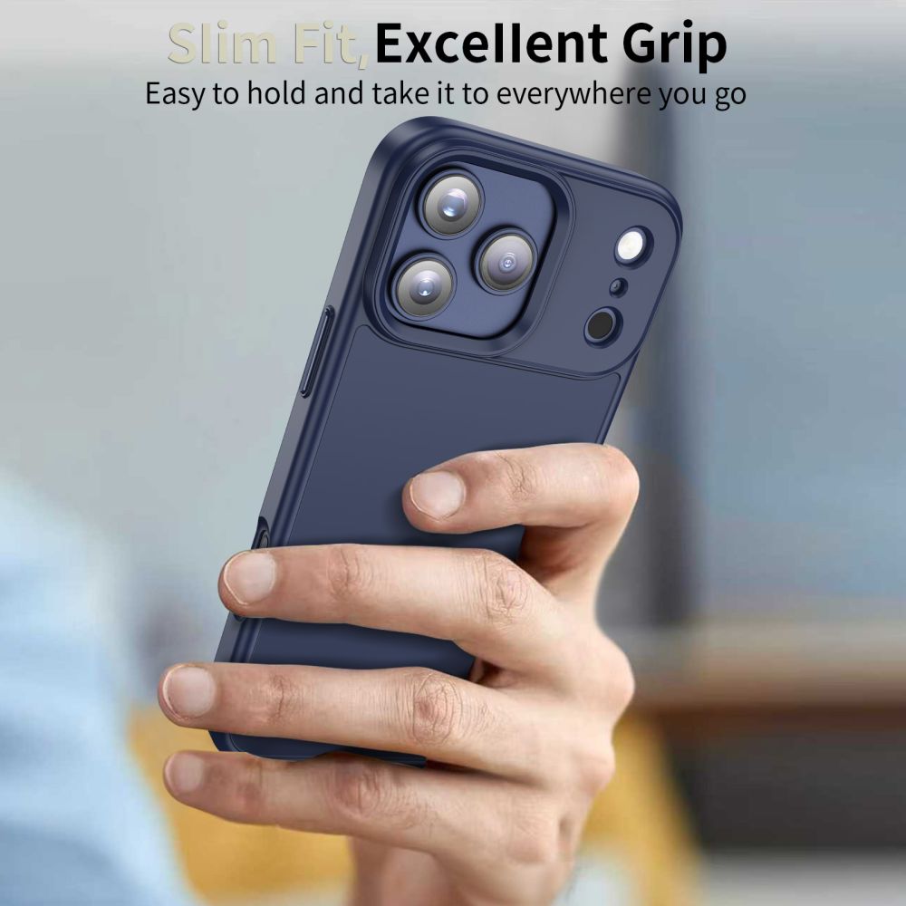 Case for Apple iPhone 17 Pro Max, Tech-Protect, Magmat, Matte Navy Blue