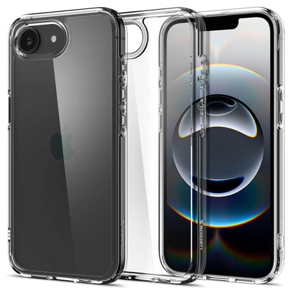 Case for Apple iPhone 16e, Spigen, Crystal Hybrid, Transparent