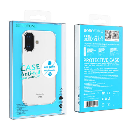 Case for Apple iPhone 17, Borofone, BI4 Ice, Transparent