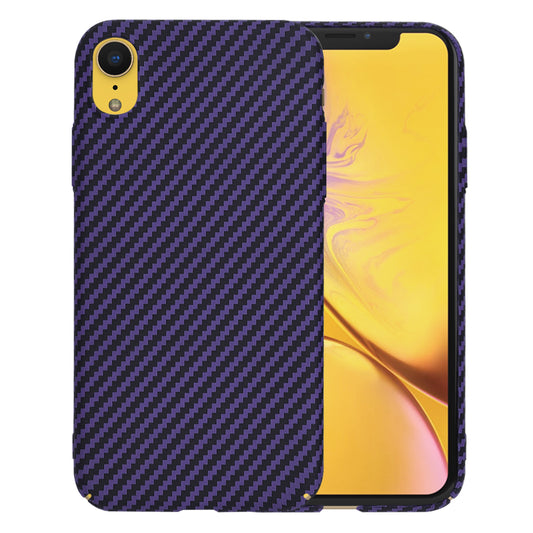 Case for Apple iPhone XR, Techsuit, Carbonite FiberShell, Purple