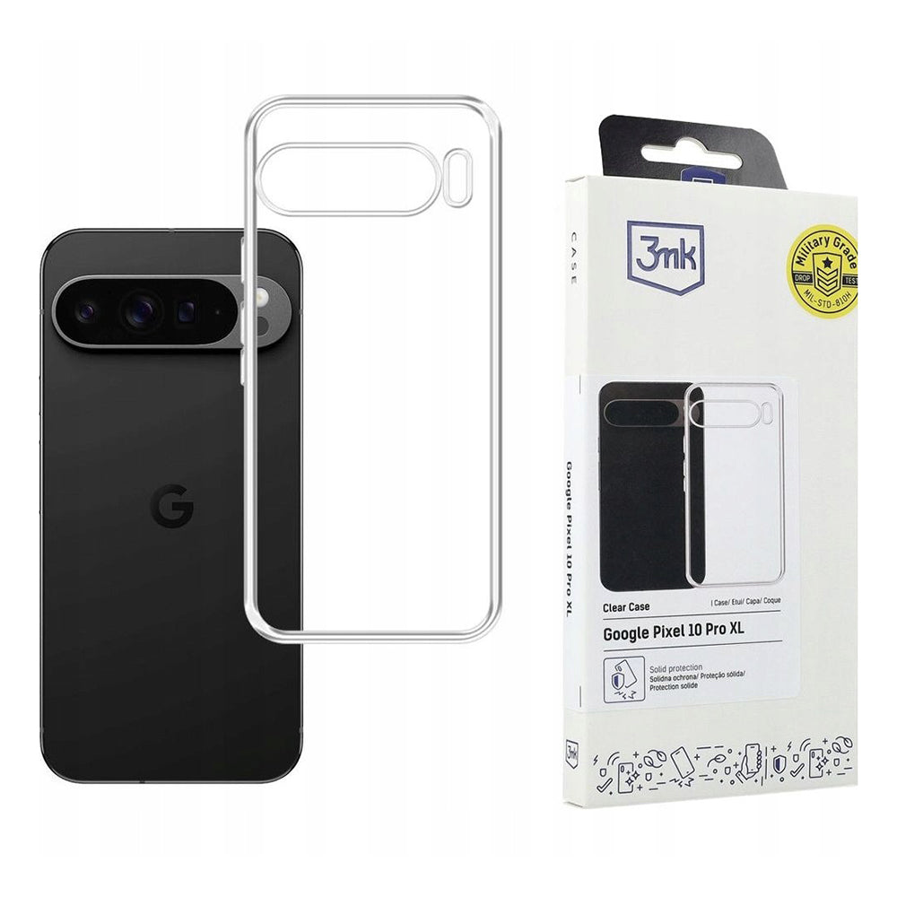 Case for Google Pixel 10 Pro XL, 3MK, Clear, Transparent