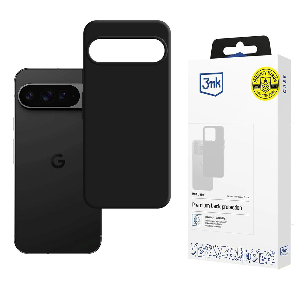 Case for Google Pixel 10 Pro XL, 3MK, Matte Black