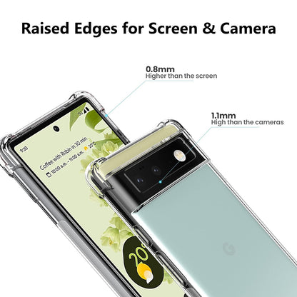 Case for Google Pixel 6, Techsuit, Shockproof Clear, Transparent