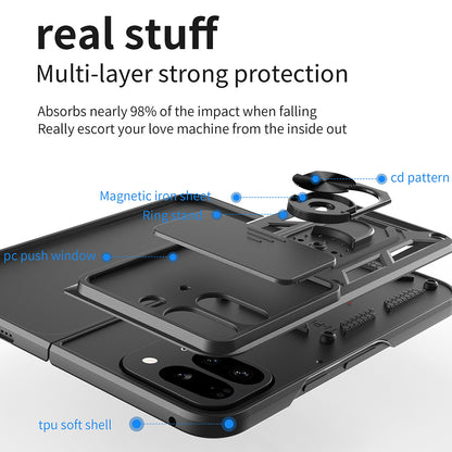 Case for Google Pixel 9 Pro Fold, Techsuit, CamShield, Green